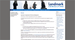 Desktop Screenshot of landmarkconsulting.co.uk