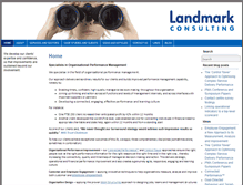 Tablet Screenshot of landmarkconsulting.co.uk